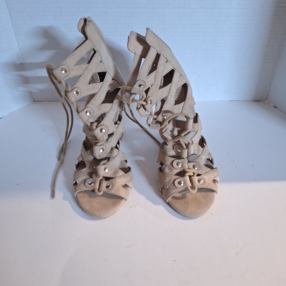 Charlotte Russe Beige Gladiator Heels